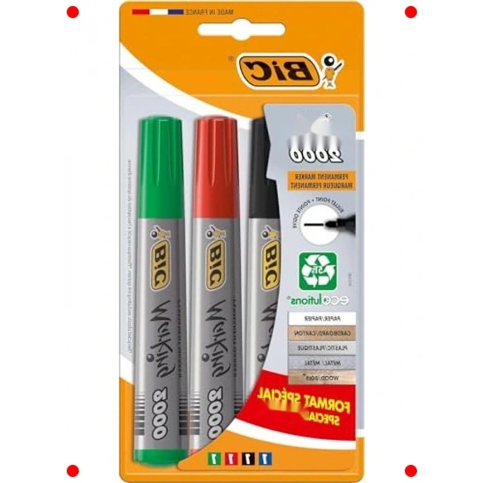 4lü Permanent Markör Seti - Yuvarlak Uçlu 1.7mm