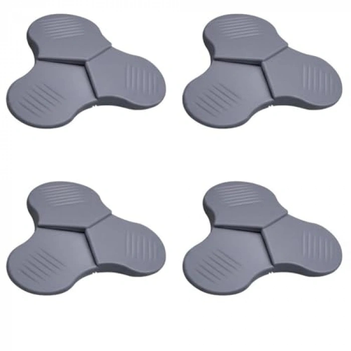 4lü Set Silikon Kapı Stoperi, 3 Kademeli Tasarım