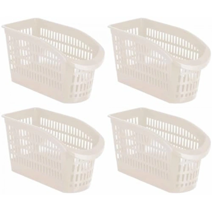 4 Parça Çok Amaçlı Plastik Buzdolabı Düzenleyici Sebzelik Seti