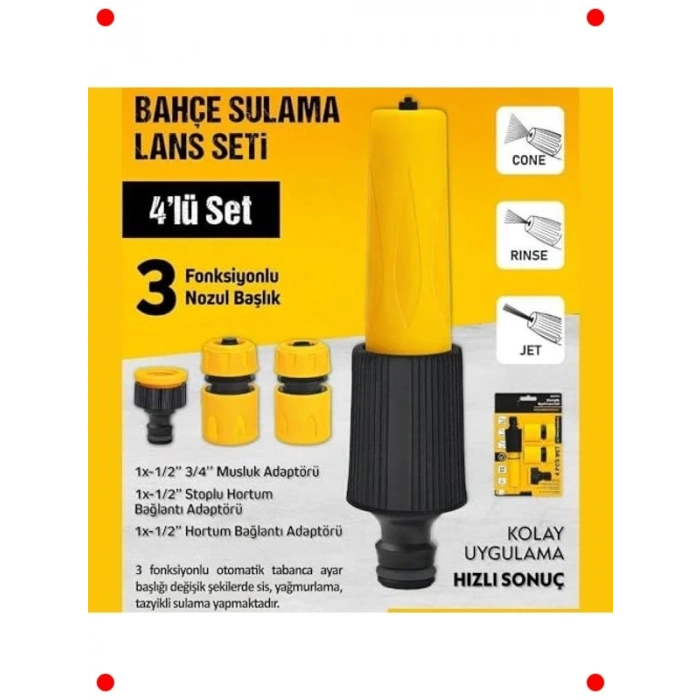 4 Parça Otomatik Ayarlı Bahçe Sulama Seti