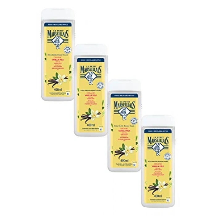 4 x 400 ml Vanilya Sütü İçeren Duş Jeli