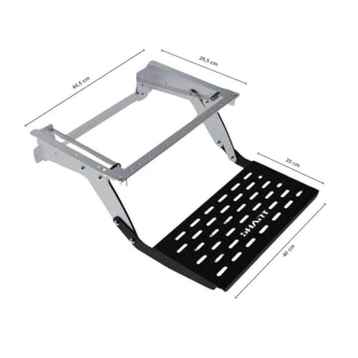 40 cm Off-Road Çekme Karavan Basamağı - Manuel Yaylı Tasarım