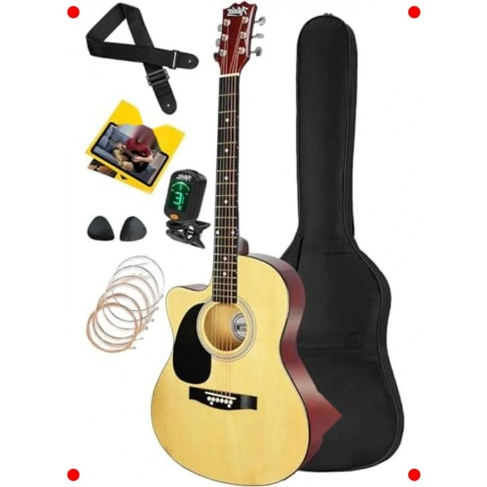 40 İnç Kk Akustik Gitar Seti - Yetişkin Boy