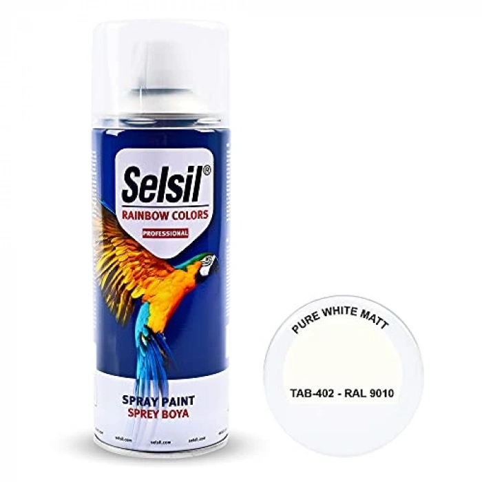 400 Ml Beyaz Mat Sprey, Volkanik Efektli