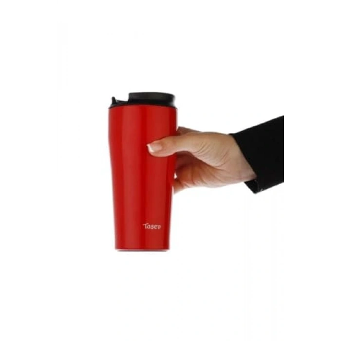 400 ml Kırmızı Bardak Termos, Taşınabilir