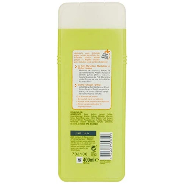 400 ml Mandalina ve Limon Aromalı Duş Jeli