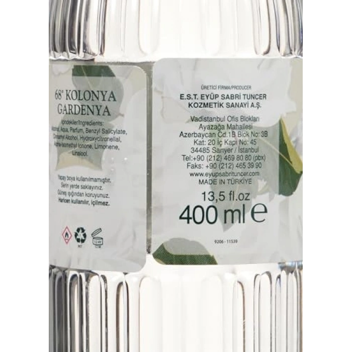 400 ml Silindir Şişe İçeren Ferahlatıcı Kolonya Ürünü