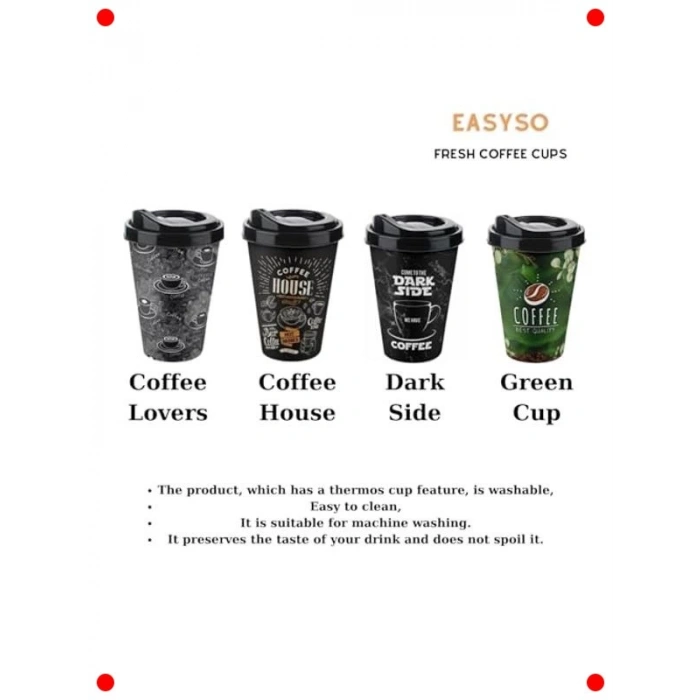 400 ml Taşınabilir Termos Mug ve French Press Kupa