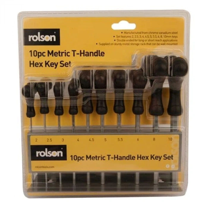 40320 10pc T-Handle Hex Key Set