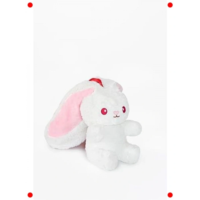 40cm Pelüş Meyve Çantalı Tavşan Oyuncak