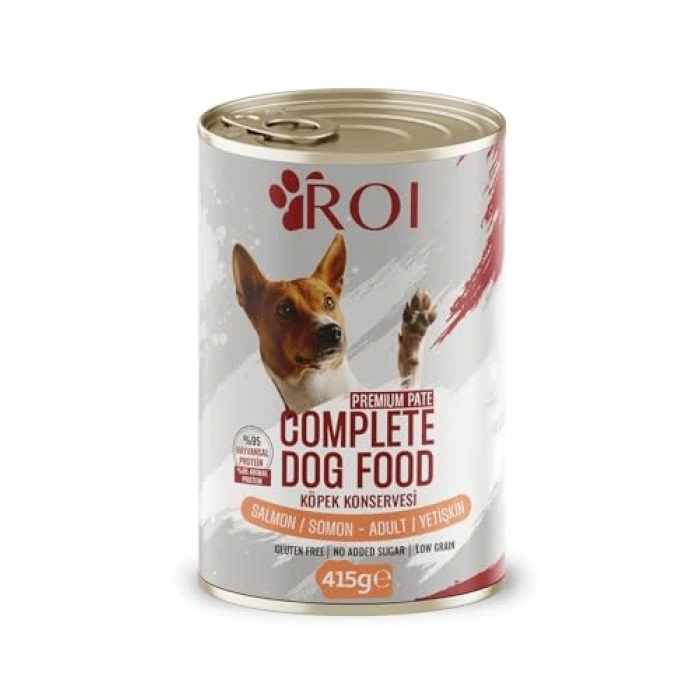 415 gr x 12 Adet Yüksek Proteinli Somonlu Köpek Konservesi