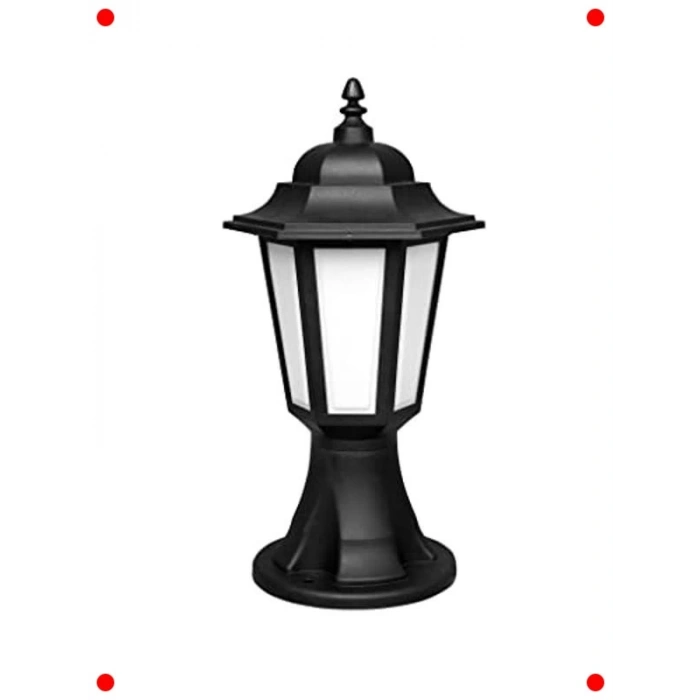 42 cm Siyah Set Üstü Dış Mekan Bahçe Aydınlatması