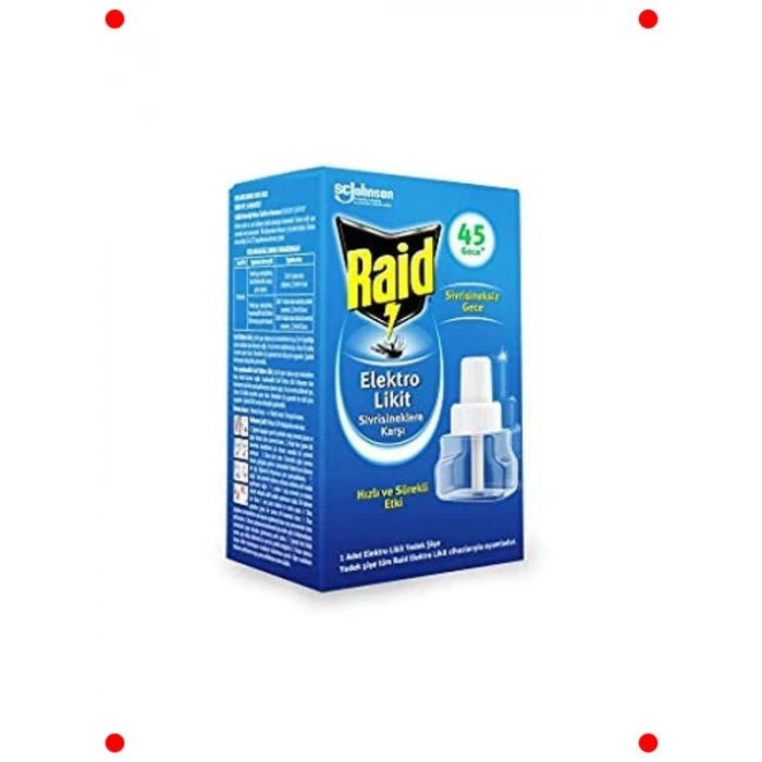 45 Gece Etkili Sivrisinek Kovucu Yedek Likit