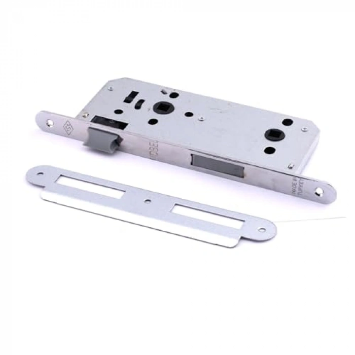45 mm İç Silindirsiz Gömmeli Banyo Kilidi, Dayanıklı Metal