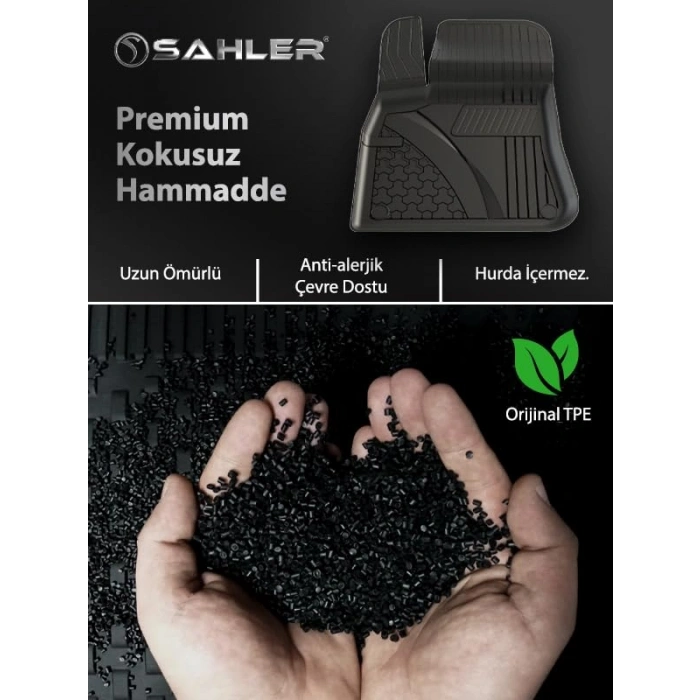 4.5D Havuzlu Oto Paspas, Tesla Model Y Uyumlu