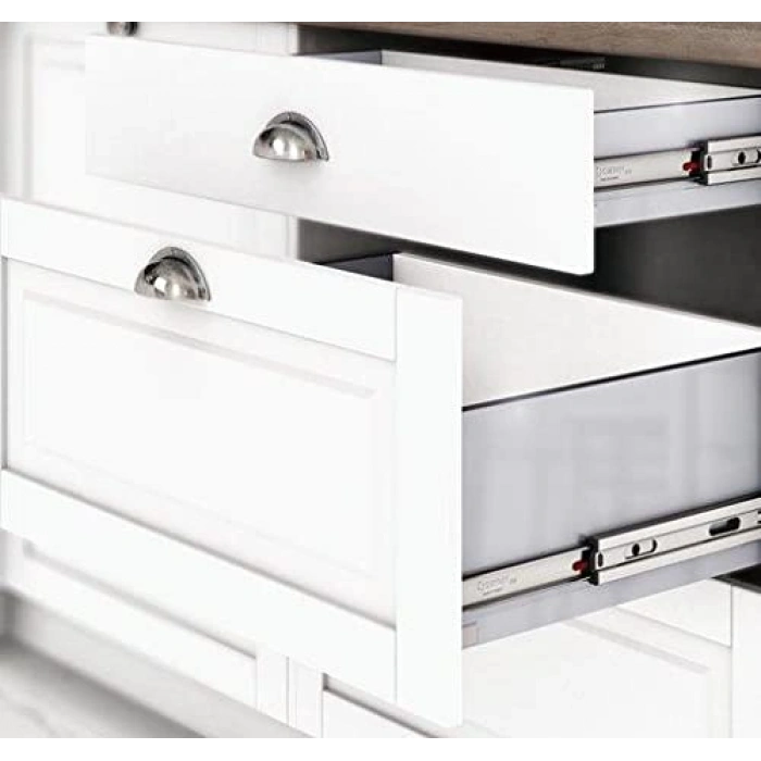 46x500 mm teleskopik çekmece rayı