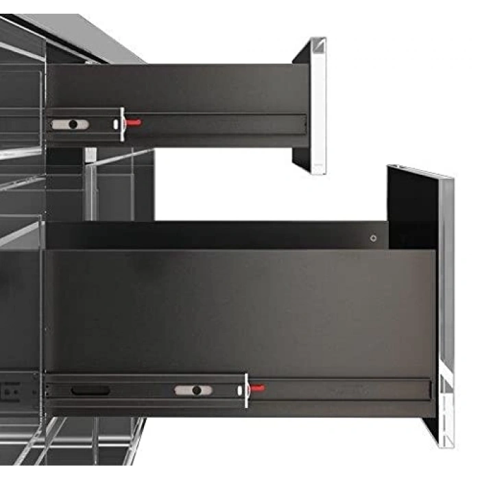 46x500 mm teleskopik çekmece rayı