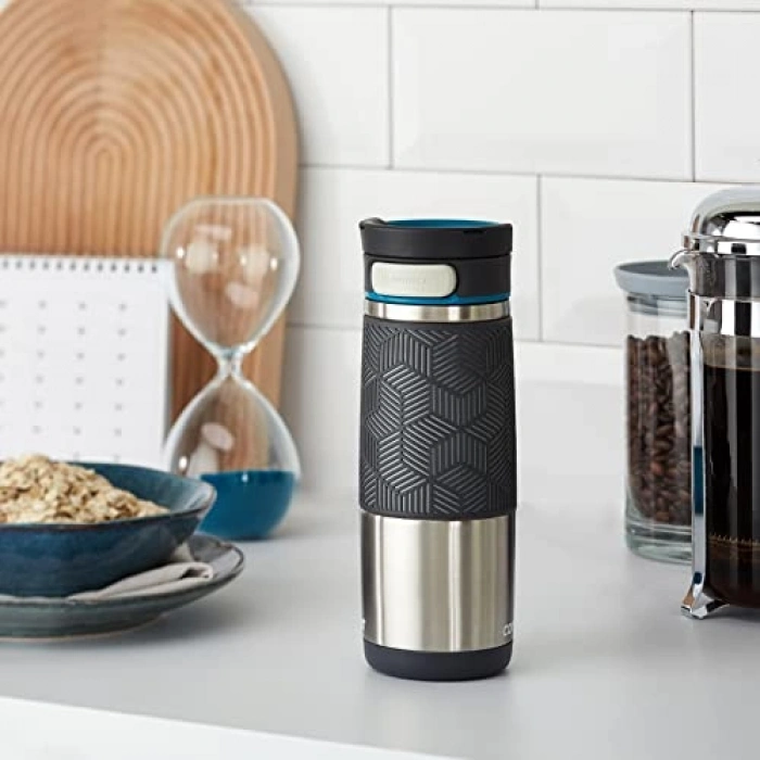 470 mL Kapasiteli Gri Sızdırmaz Termos Bardak