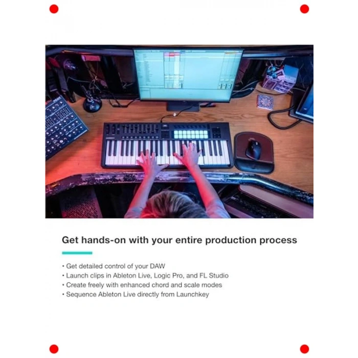 49 Tuşlu MIDI Klavye - Müzik Prodüksiyon Kontrolörü