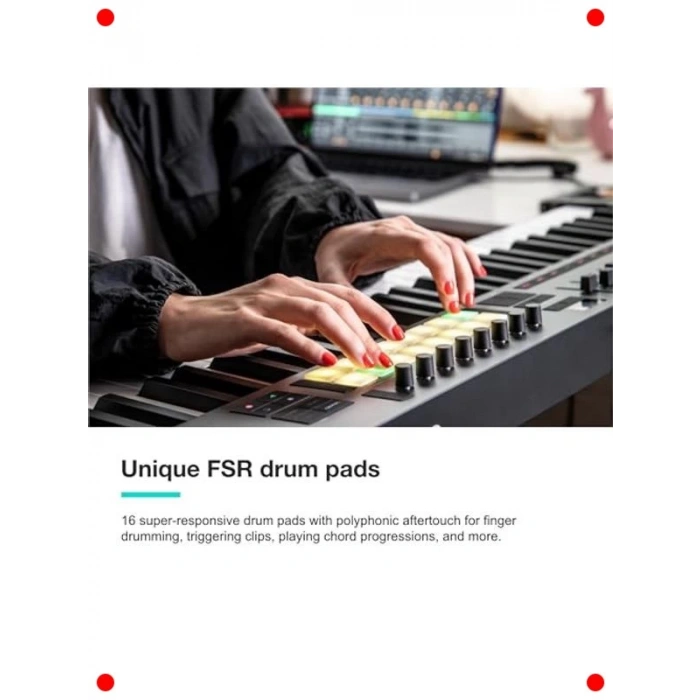 49 Tuşlu MIDI Klavye - Müzik Prodüksiyon Kontrolörü