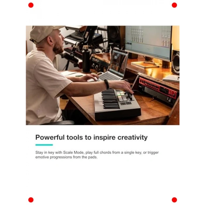 49 Tuşlu MIDI Klavye - Müzik Prodüksiyon Kontrolörü