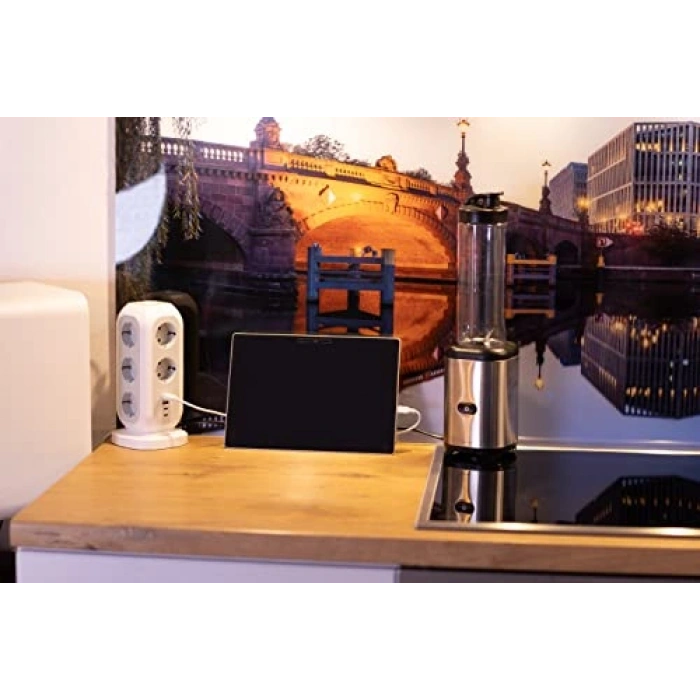 49547 - EUPT-01 EU POWER TOWER - 11xAC / 2xUSB / 2xType-C