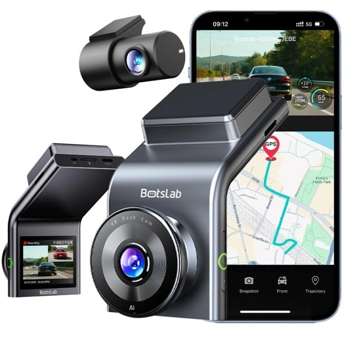 4K UHD Araç İçi Kamera, Geniş Açı ve Gece Görüş Özellikli