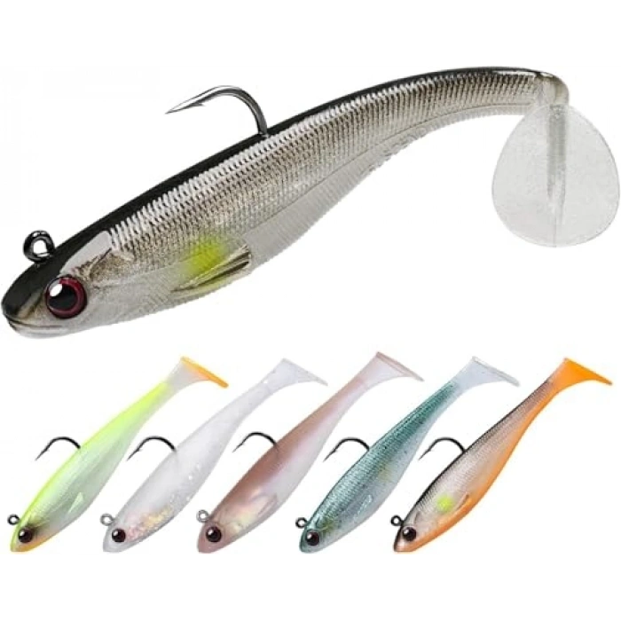 5 Adet 9 cm Yumuşak Silikon Balık Yem Seti