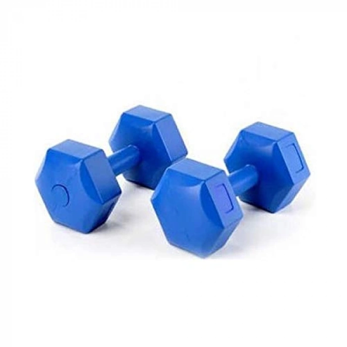 5 Adet Dambıl Seti, Toplam Ağırlık 10kg, Mavi