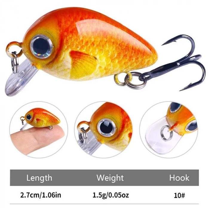 5 Adet Sesli Bilyalı Crankbait Balık Olta Yem Seti