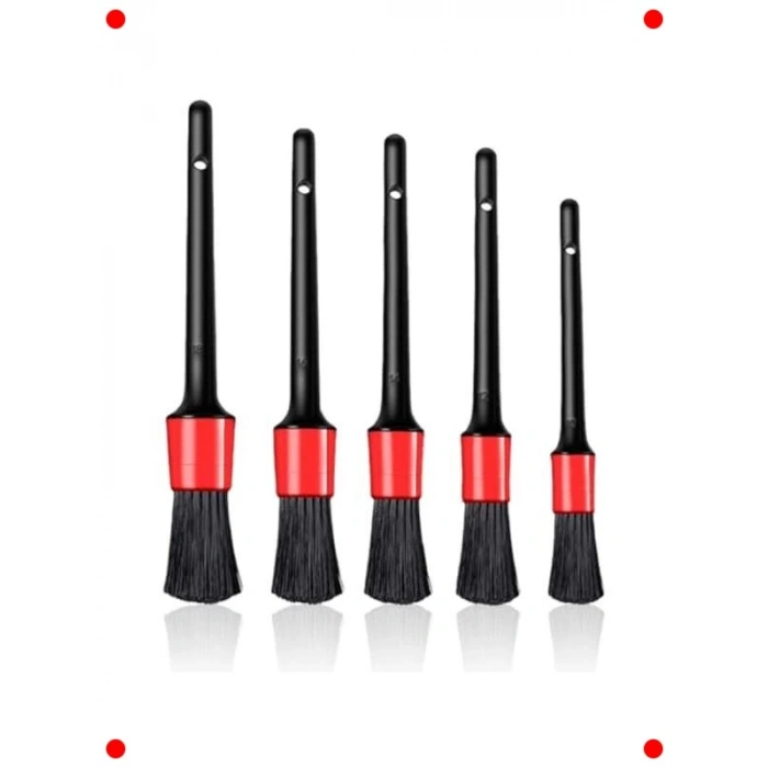 5 Adet Ultra Yumuşak Araç Detay Temizleme Fırça Seti