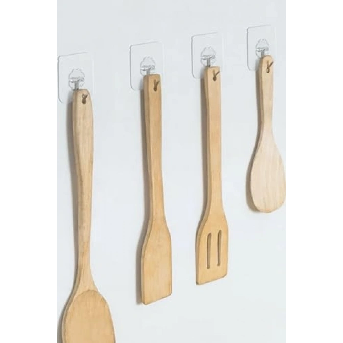 5 Adet Yapışkan Vantuz Duvar Askısı, Mutfak ve Banyo Aksesuarı