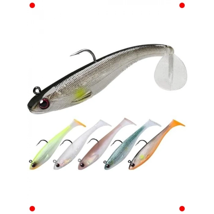 5 Adet Yumuşak Silikon 3D Sahte Olta Yem Seti