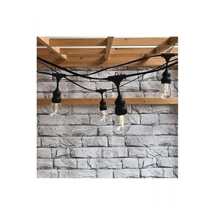 5 Duylu E27 Aydınlatma ile 5 Metre Uzun Bahçe Işığı
