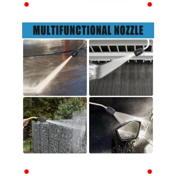 5i 1 Arada Hızlı Değişim Basınçlı Yıkama Nozulu