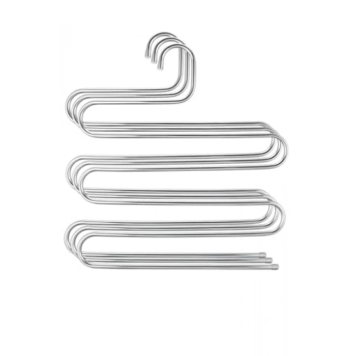 5 Katlı Metal Pantolon ve Eşarp Askısı, 3 Adet Set