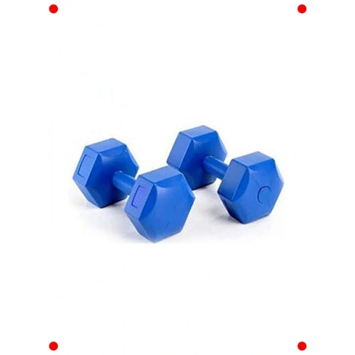 5 kg Dambıl Seti, 2 Adet (Toplam 10 kg), Mavi