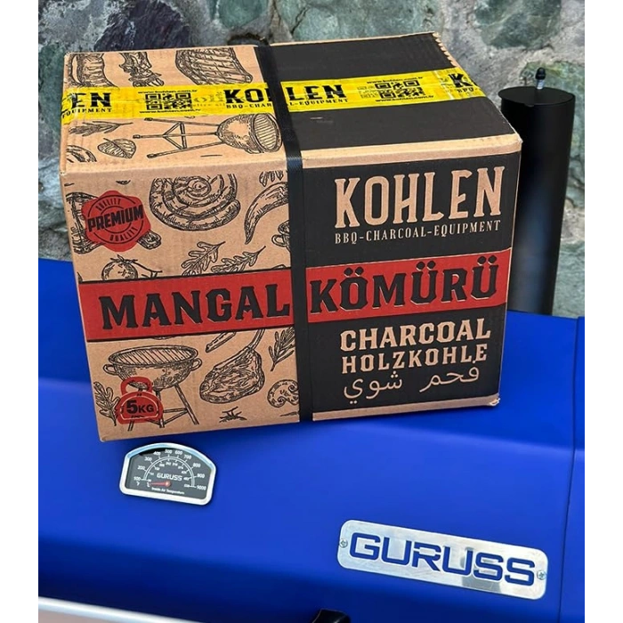 5 Kg Doğal Meşe Manl Kömürü - BBQ için Özel Paket