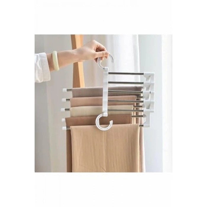 5li Fonksiyonel Elbise Askısı, Yer Tasarruflu