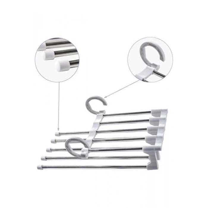 5li Fonksiyonel Elbise Askısı, Yer Tasarruflu