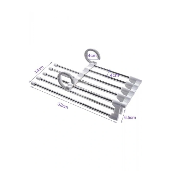 5li Fonksiyonel Elbise Askısı, Yer Tasarruflu