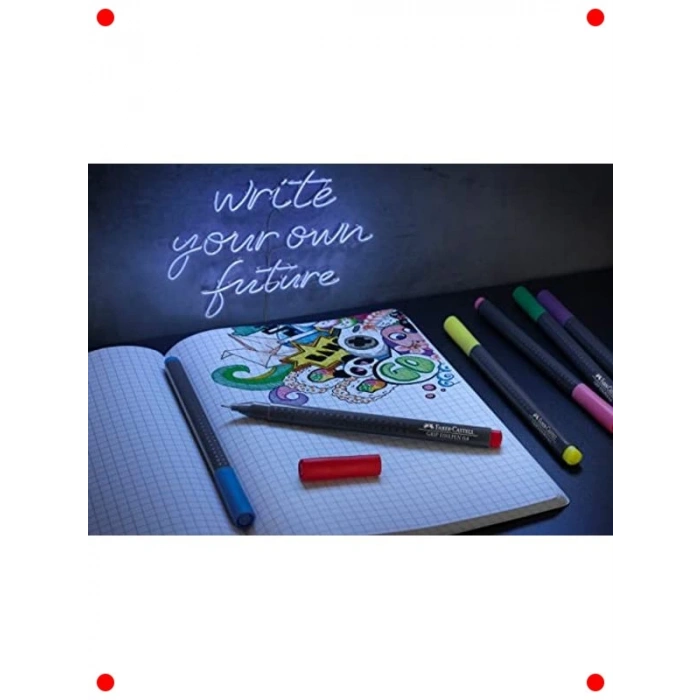 5li İnce Uçlu Keçe Kalem Seti, 0.4mm, Ergonomik