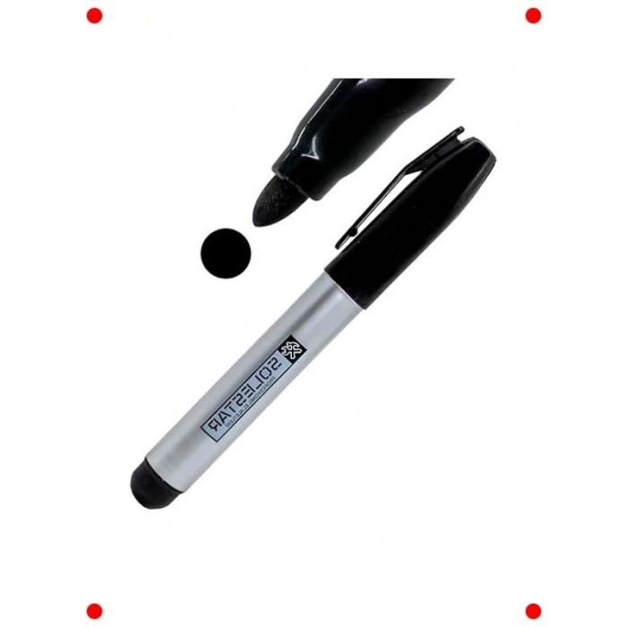 5li Kalıcı Siyah İşaretleme Kalemi, Suya Dayanıklı