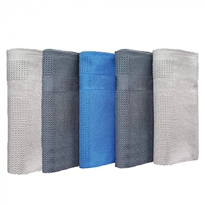 5li krofiber tezlik bezi, çok amaçlı, 60x40 cm ölçüsünde