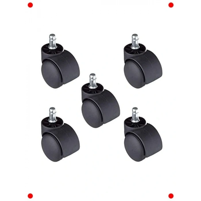 5li Pimli Ofis Koltuğu Tekerleği Seti - 50 mm