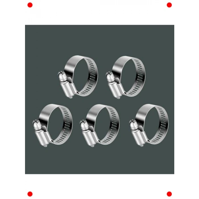 5li Tork Ayarlı Paslanmaz Hortum Kelepçesi (10-16mm)
