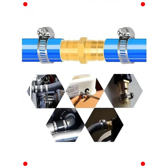 5li Tork Ayarlı Paslanmaz Hortum Kelepçesi (10-16mm)