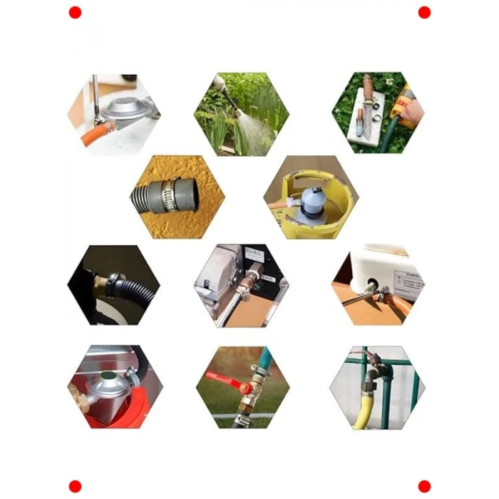 5li Tork Ayarlı Paslanmaz Hortum Kelepçesi (23-35mm)