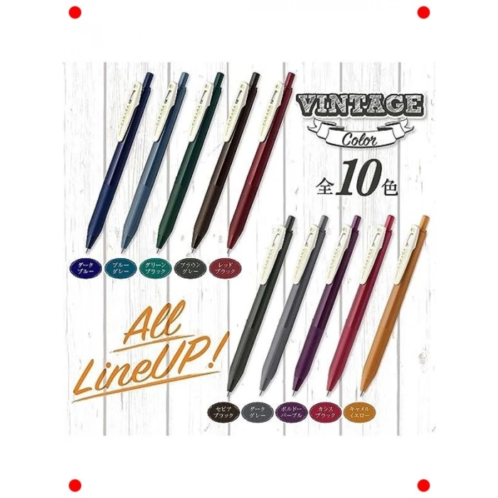 5li Vintage Renk Jel Kalem Seti 0,5mm