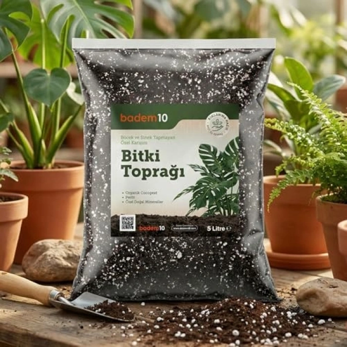 5 Litre Genel Kullanım İçin Bitki Toprağı, Perlit ve Pomza Karışımı